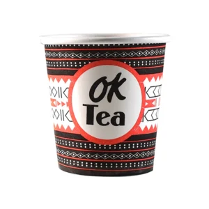 OK Tea Printed Disposable Paper Cups
