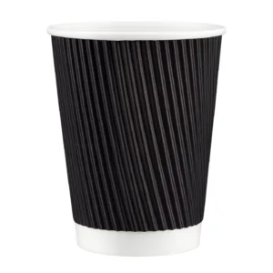 Black Ripple Wall Paper Cup