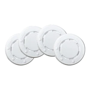 White Disposable Plastic Lids for Paper Beverage Cups